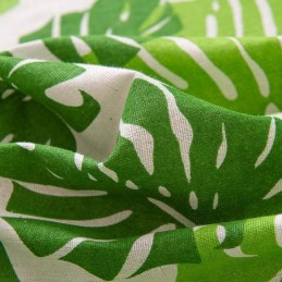 Bananbladstryck Gardin Måttbeställd Nordisk Stil Vardagsrum Sovrum Arbetsrum Halvmörkläggande Tyg