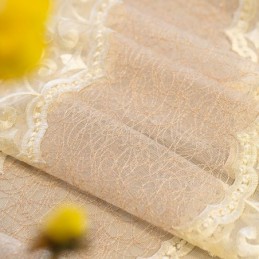 Nordisk Transparent Gardin Måttbeställd Gardin Vinranka Broderad Vardagsrum Sovrum