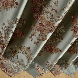 Klassisk Max Mörkläggningsgardin Måttbeställd Präglad Simulering Jacquard Sovrum