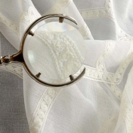 Bikakebroderad Transparent Gardin Måttbeställd Gardin Amerikansk Abstrakt Vardagsrumssovrum Tyg