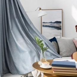 Elegant Mörkläggningsgardin Måttbeställd Enfärgad Sovrumsgardin För Kontor