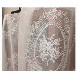 Skir Gardin I Europeisk Stil, Måttbeställd, Gardinpanel, Spets, Rosa Och Spegel, Voile, Balkong, Burspråk, Ett