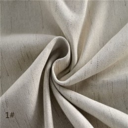 Mörkläggningsgardin I Linfärg, Måttbeställd, Enfärgad, Miljöskyddande, Rumsförmörkande