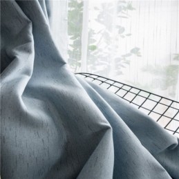 Mörkläggningsgardin I Linfärg, Måttbeställd, Enfärgad, Miljöskyddande, Rumsförmörkande