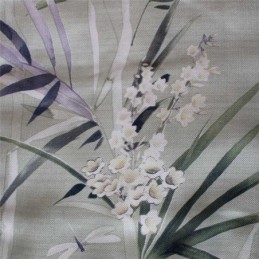 Grön Bambugardin Måttbeställd Modern Tryck Halvmörkläggningsgardin Vardagsrum Sovrum Barn