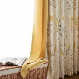 Chevron Mörkläggningsgardiner Amerikansk Blommosaik