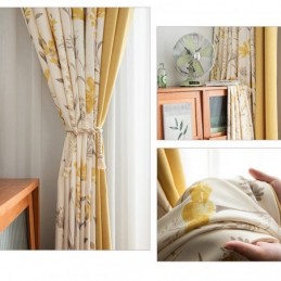 Chevron Mörkläggningsgardiner Amerikansk Blommosaik