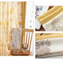 Chevron Mörkläggningsgardiner Amerikansk Blommosaik