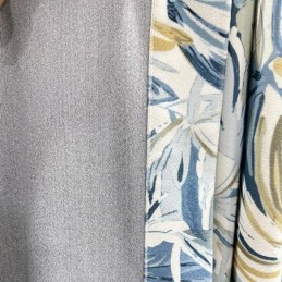 Flanellgardiner Med Mörkläggningsgardiner, Amerikansk Oljemålning, Blommönster