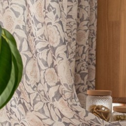 Amerikanskt Tryckt Gardin Måttbeställd Gardin Granatäppleblomma Polyester