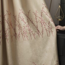 Måttbeställd Gardin American Plant Jacquard