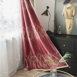 Måttbeställd Gardin American Plant Jacquard