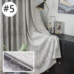 Måttbeställd Gardin American Plant Jacquard