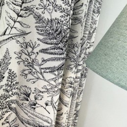 Chenillegardiner I Amerikansk Mörk Jacquard