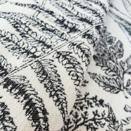 Chenillegardiner I Amerikansk Mörk Jacquard