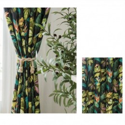 Högprecisionsgardiner I Amerikansk Stil Med Lövtryck