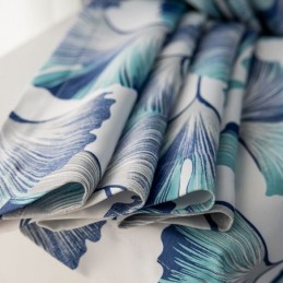 Måttbeställd Gardin Gardin I Nordisk Stil Med Lövtryck