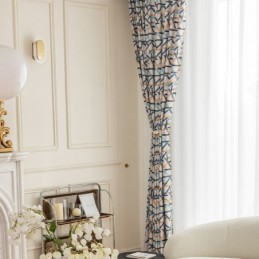 Mörkläggningsgardiner Geometriskt Mönstrat Nordiskt Snö Neil