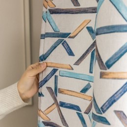 Mörkläggningsgardiner Geometriskt Mönstrat Nordiskt Snö Neil