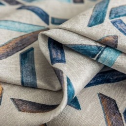 Mörkläggningsgardiner Geometriskt Mönstrat Nordiskt Snö Neil