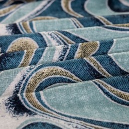 Mönstrade Gardiner I Skandinavisk Stil Med Chenillemönster