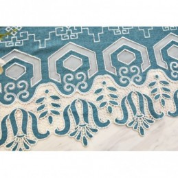 Mörkläggande Chenillegardin Med Måttbeställning, Europeisk Blombroderi, För Vardagsrum/Sovrum