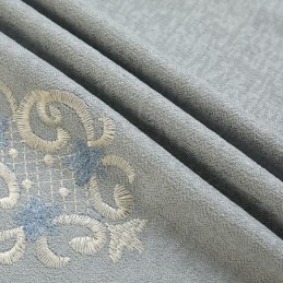 Mörkläggande Chenillegardin Med Måttbeställning, Europeisk Blombroderi, För Vardagsrum/Sovrum