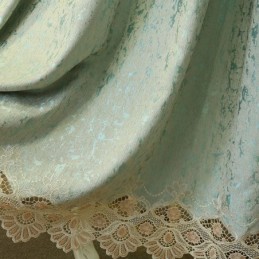 Mörkläggande Chenillegardin Med Måttbeställning, Europeisk Blombroderi, För Vardagsrum/Sovrum