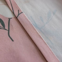 Måttbeställd Bomullsgardin Blommigt Tryckt Nordisk Stil