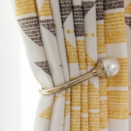 Mönstrad Gardin I Bomull, Nordisk Stil