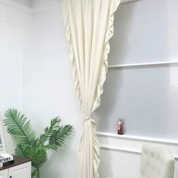 Nordisk Chenillegardin Måttbeställd Enfärgad Skarvning För Vardagsrum/Sovrum