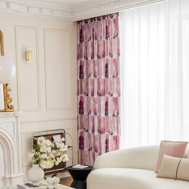 Mörkläggningsgardiner Nordisk Chenille Mönstrad