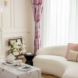 Mörkläggningsgardiner Nordisk Chenille Mönstrad