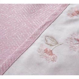 Nordiska Mörkläggningsgardiner Med Blombroderi För Vardagsrum Och Sovrum