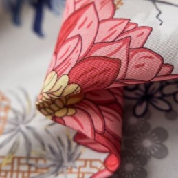 Nordisk Stil Gardin Måttbeställd Gardin Blommigt Mönstrad Bomull