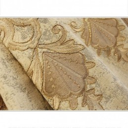 Mörkläggande Chenillegardin Med Måttbeställning, Europeisk Blombroderi, Vardagsrumssovrum