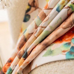 Måttbeställd Gardin Gardin Med Växttryck I Amerikansk Stil