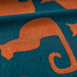 Måttbeställd Bomullsgardin Kattungetryckt Nordisk Stil