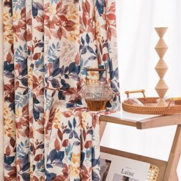 Nordisk Bomullsgardin Måttbeställd Gardinblad Tryckt