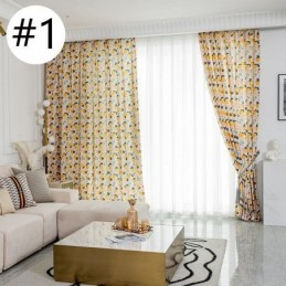 Måttbeställd Bomullsgardin Med Frukttryck, Nordiskt Tryck