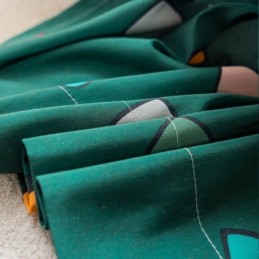 Bomullsgardin Måttbeställd Gardin I Nordisk Stil Med Hjärtmönster