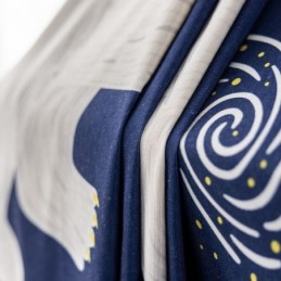 Bomullsgardin Måttbeställd Gardin Barnmodell Isbjörnstryck