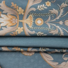 Måttbeställd Bomullsgardin Gardin I Europeisk Blommönsterstil