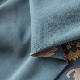 Måttbeställd Bomullsgardin Gardin I Europeisk Blommönsterstil