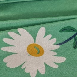 Måttbeställd Bomullsgardin I Nordisk Stil Med Blommönster
