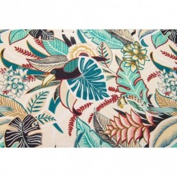 Amerikansk Bomullsgardin Måttbeställd Gardin Med Växttryck