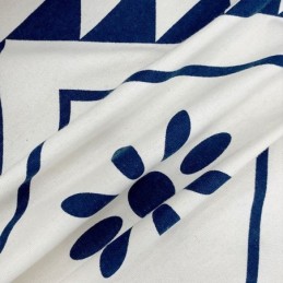 Nordiska Linnegardiner Geometriskt Tryckta För Vardagsrum Och Sovrum