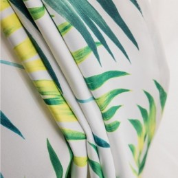 Måttbeställd Gardin Med Bladmönster I Nordisk Stil