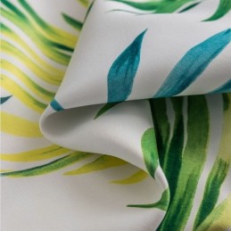 Måttbeställd Gardin Med Bladmönster I Nordisk Stil