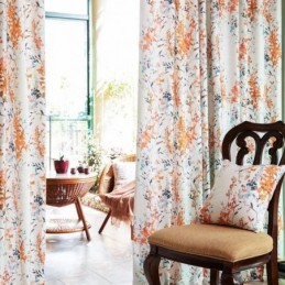 Botaniska Mönstrade Gardiner Polyester Mörkläggningsgardiner Vardagsrum Sovrum